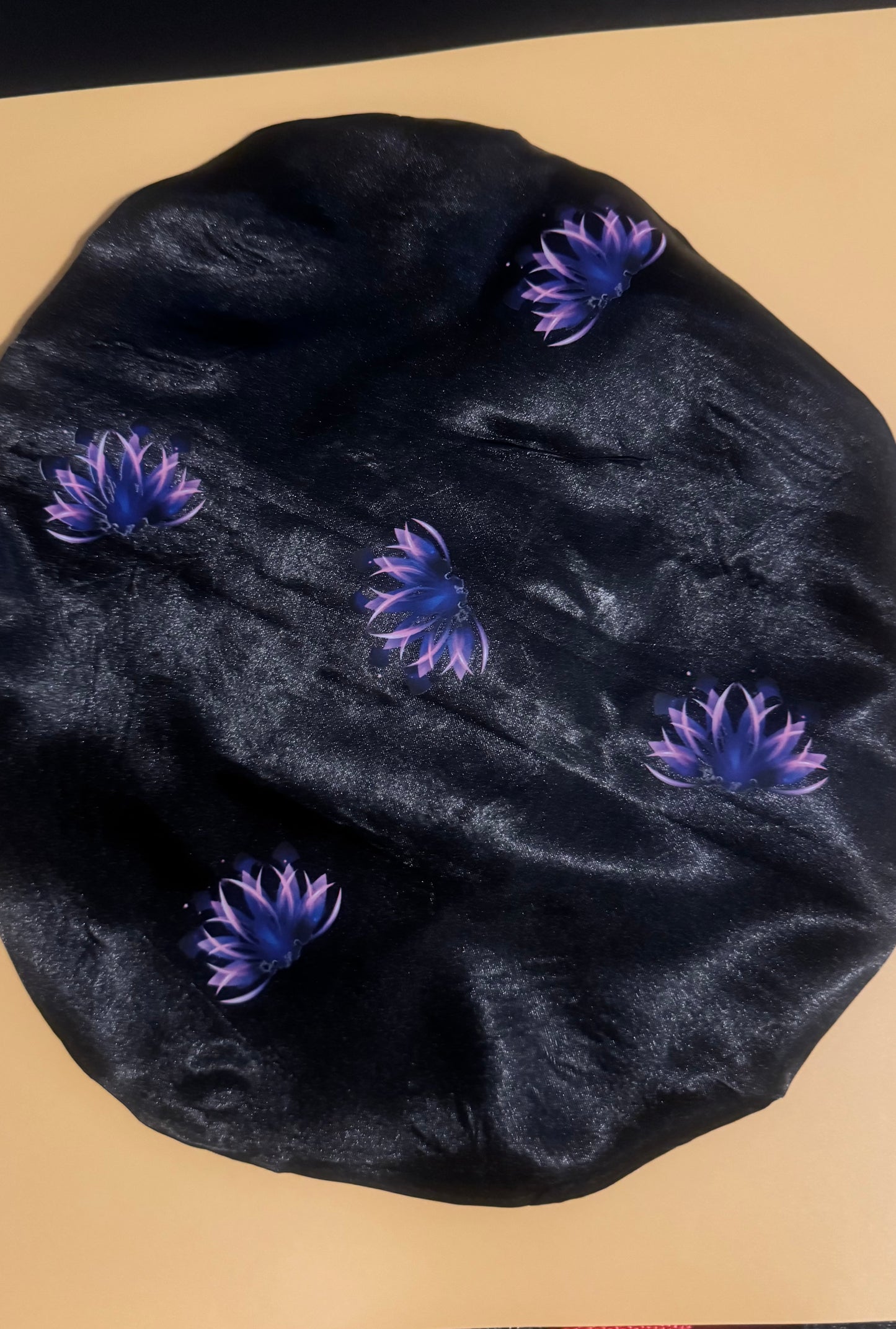 Black Satin Hair Cover with Added Faraday