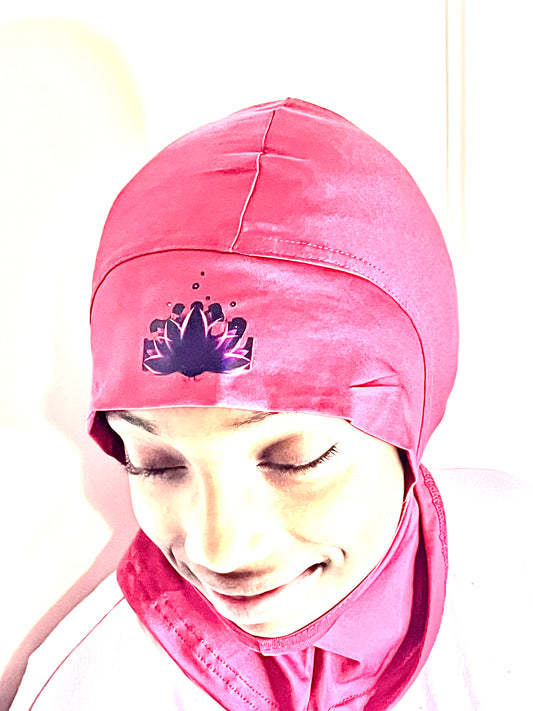 Stylish Burgandy/Red Hijab with Faraday