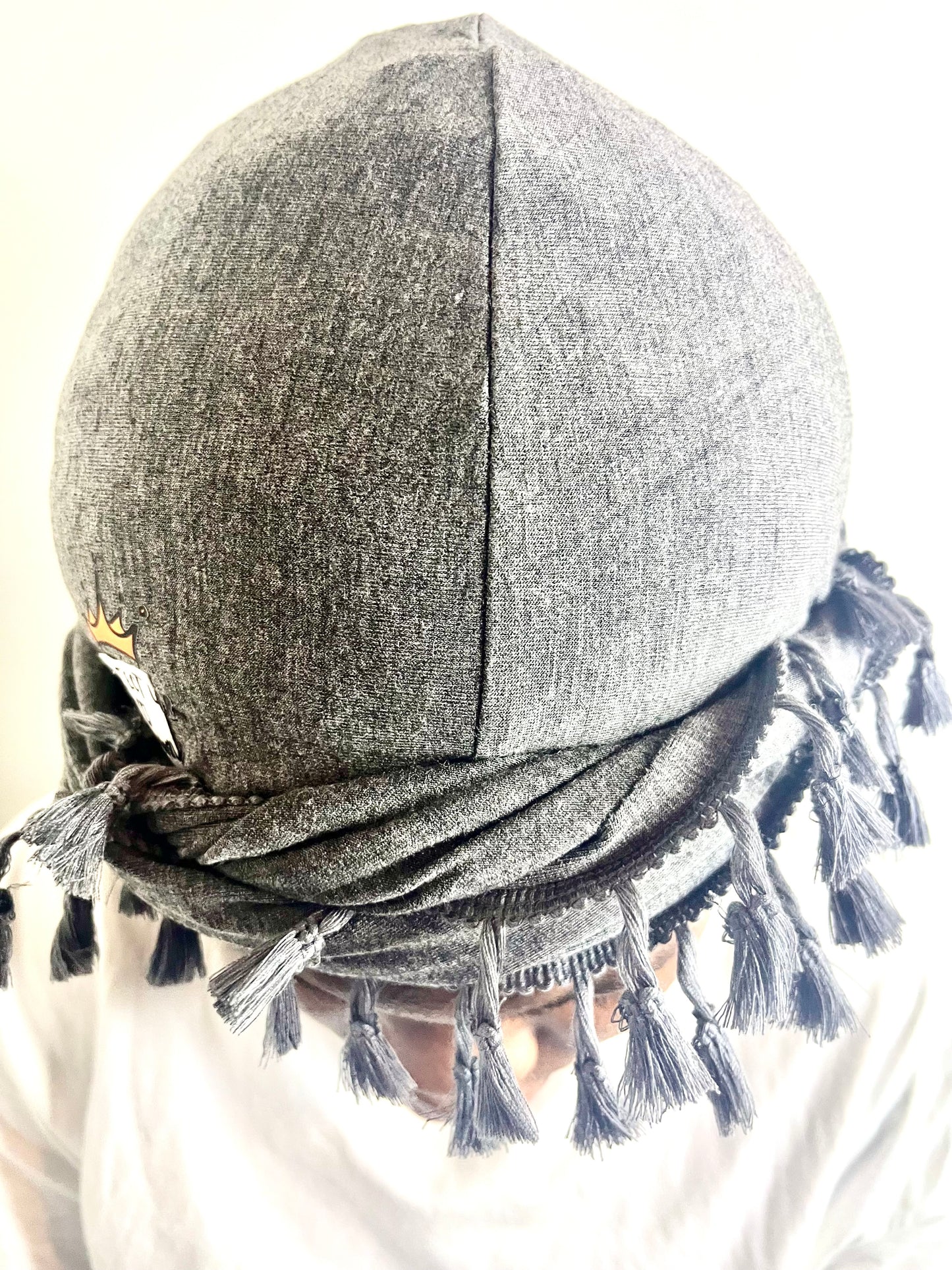 Grey Turban with added Faraday