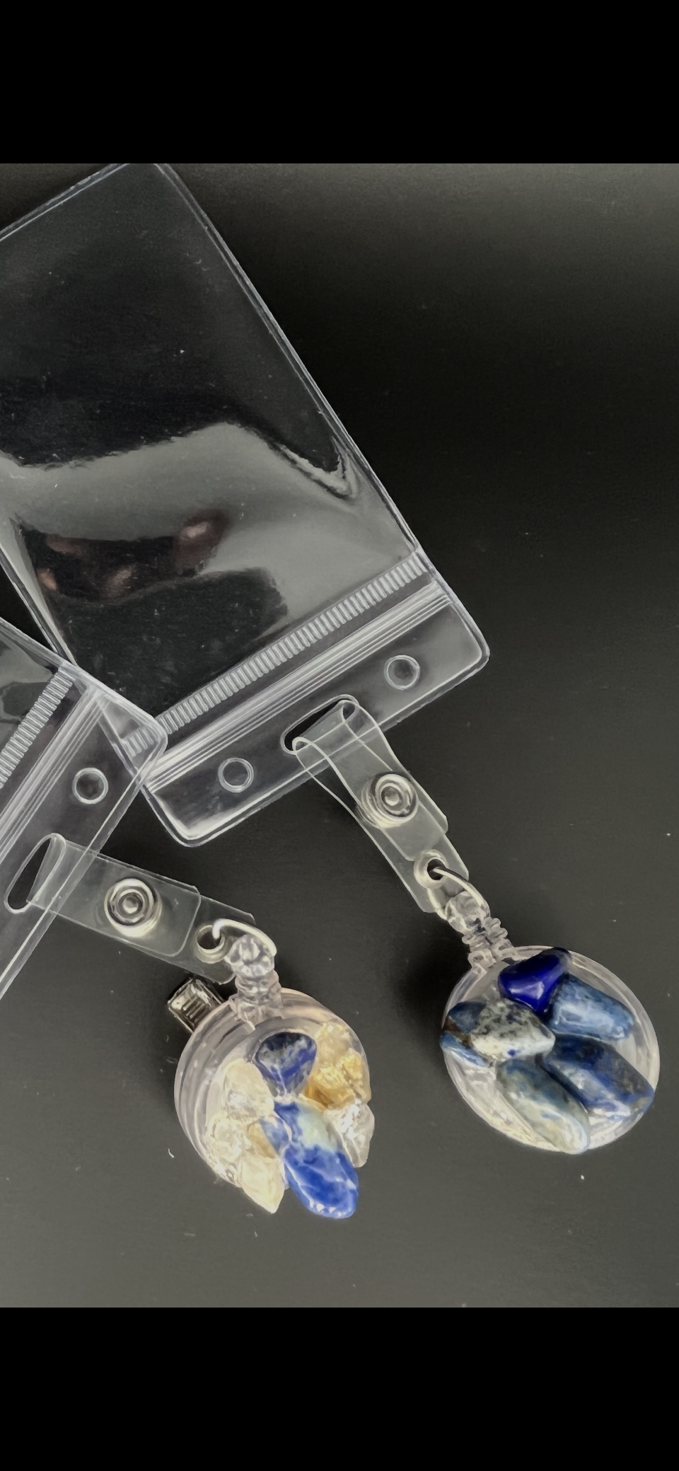 Lapis Lazuli Crystal Name Badge