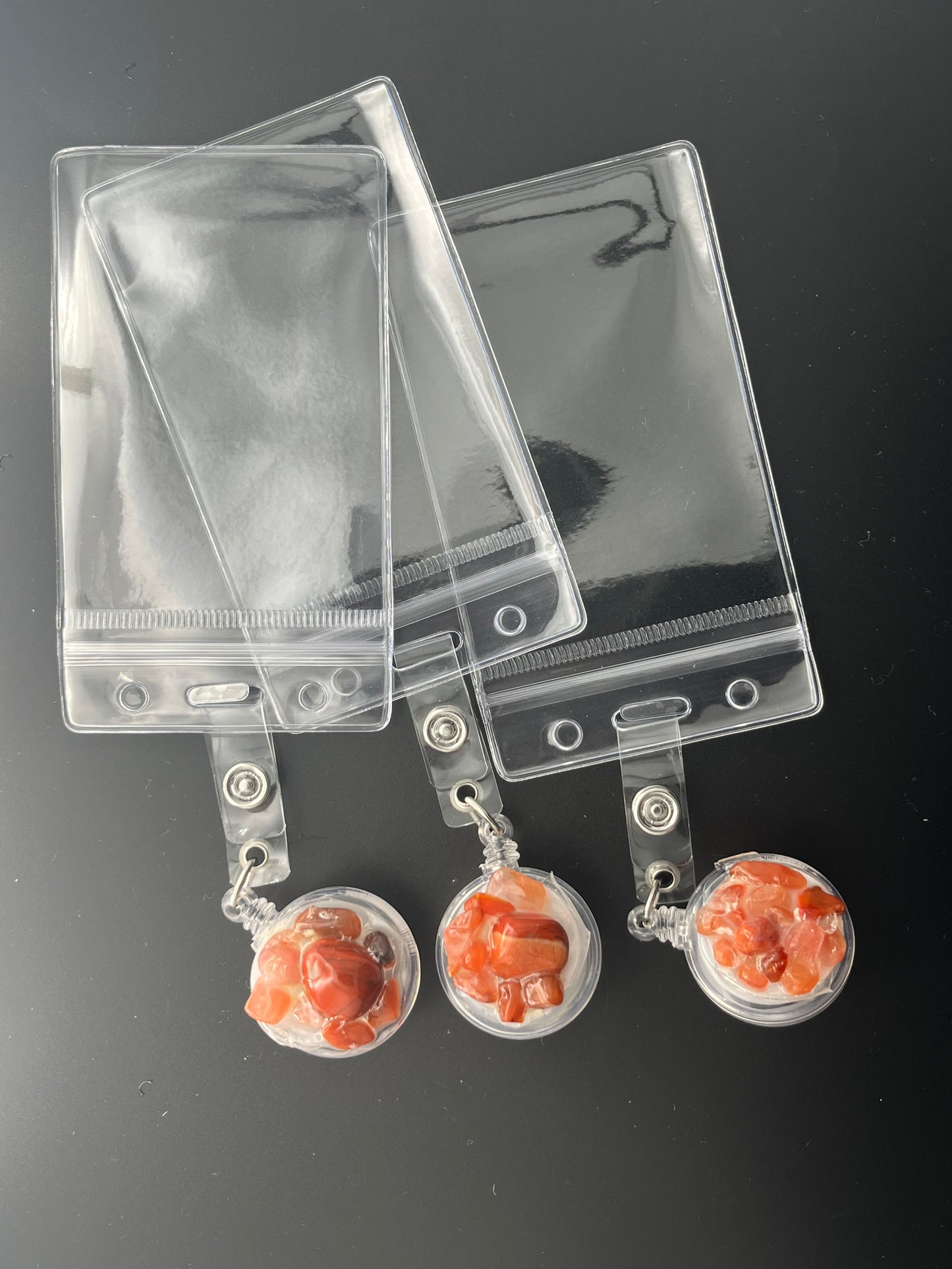 Carnelian Crystal Name Badge Holder